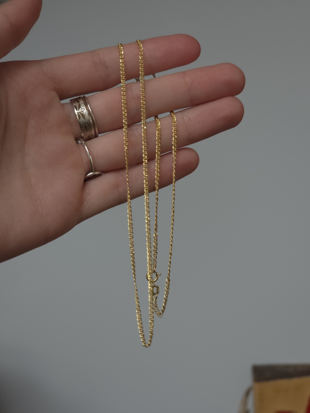 10k Solid Gold Double Cuban Chain Necklace 20"
